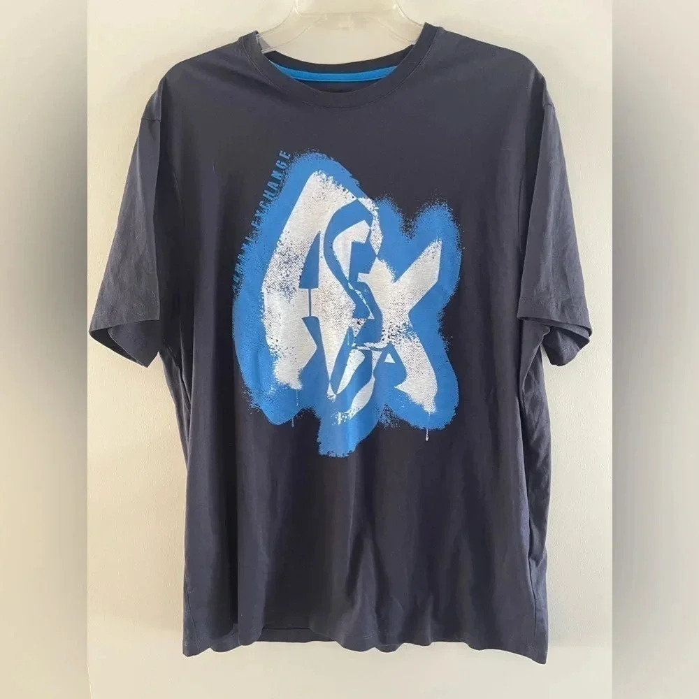ARMANI EXCHANGE Men's AX Graffiti Graphic Tee